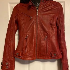Women’s x-small leather jacket - like new